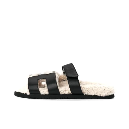 HERMES Day Слипоны Мужской Бежевый Черный