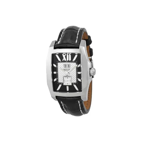 Breitling Автоматический Механический Часы Мужские 51,4*34,5 мм Белый Циферблат Корпус из Нержавеющей Стали Кожаный Ремешок