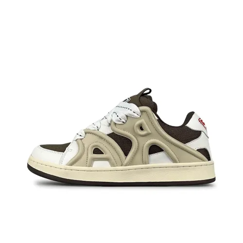 LuzaoT SUPER DRAG Низкие кроссовки для скейтбординга унисекс Mocha