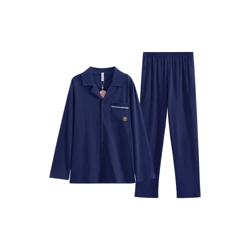 FENTENG W98411733 Сапфирово-синий Мужской Пижамный комплект