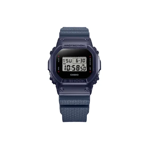 CASIO G Shock Готический Маленький Квадрат Shadow Collection Кварцевый механизм Смольный ремешок Часы Унисекс Черный циферблат