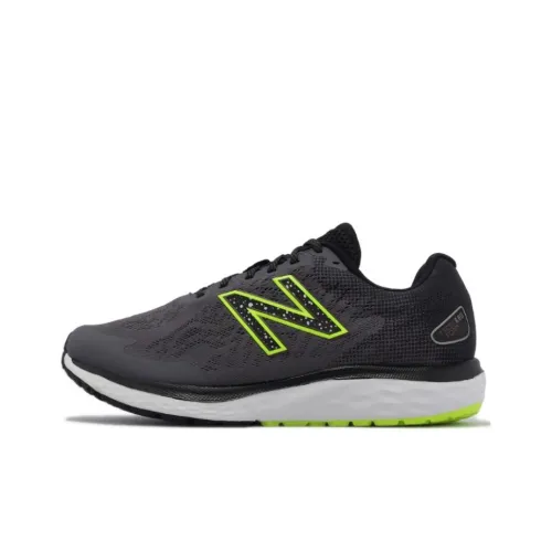 New Balance NB 680 Амортизация Износостойкий Низкий Топ Беговые кроссовки Мужской Черный