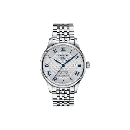 TISSOT Автоматический Механический Механизм Мужские Часы Le Locle Collection 39,3 мм Серебряные
