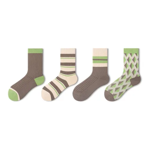 PRIMEET Носки Crew Женские упаковка из 4 пар