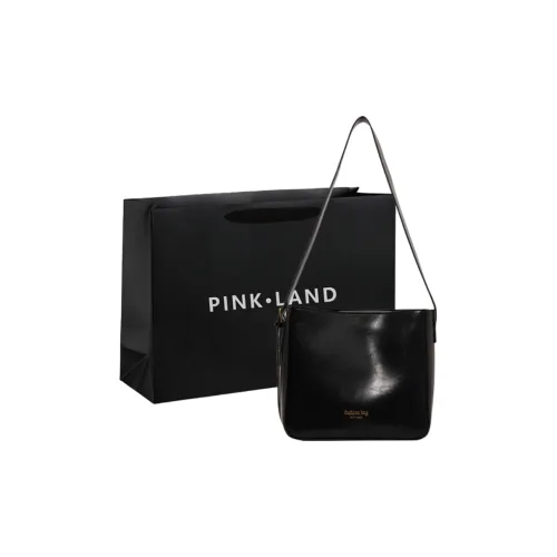 PINK·LAND ПУ (полиуретан) Сумка через плечо Стандартная Женская Черная Коричневая Кофейная