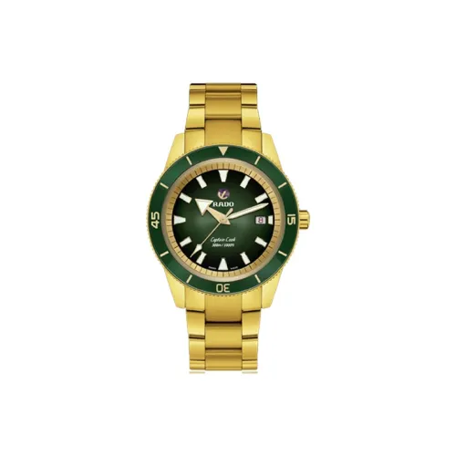 RADO Автоматический Механический Часы Мужские 42 мм Зеленый Циферблат Корпус из Нержавеющей Стали Ремешок из Нержавеющей Стали