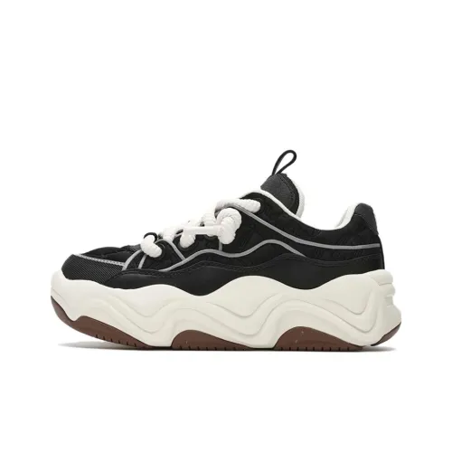FILA BROOK LV Устойчивые к истиранию Низкие Кроссовки для бега Женские Черные