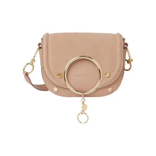 See By Chloe Замша с зернистой кожей коровы сумка через плечо сумка на плечо экстра мини женская Ground кофе красный