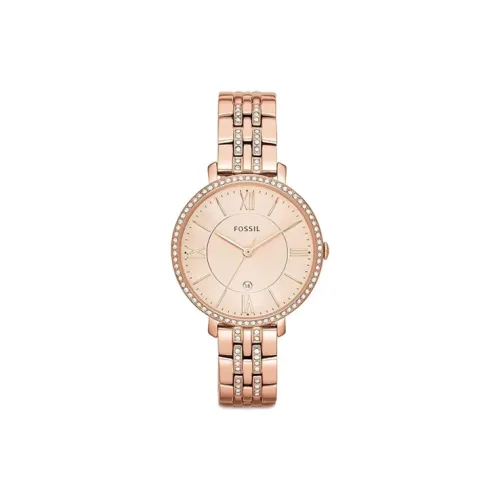FOSSIL JACQUELINE Collection Women's Watch Кварцевый механизм ремешок из нержавеющей стали 36 мм розовое золото циферблат женские часы