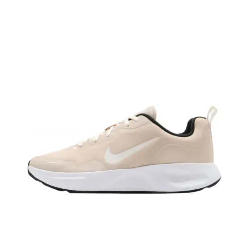 Nike Wearallday Slip-resistant Breathable Lightweight Low-Top Running Shoes Women's Ivory White