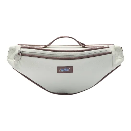 Nike Heritage Полиэстер Одно плечо Через плечо Бананка Маленький Женская Белая