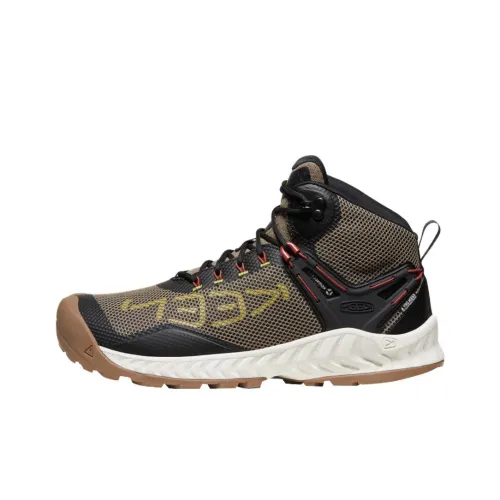 KEEN Амортизация Износостойкий MID Топ Уличная обувь Мужская Коричневый Черный