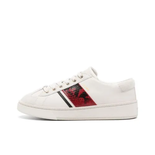 BALLY Низкий топ Скейтборд Кроссовки Мужские Белый Красный