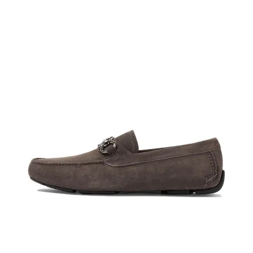 Ferragamo Мужские повседневные туфли Low Top Серый Коричневый Мужской