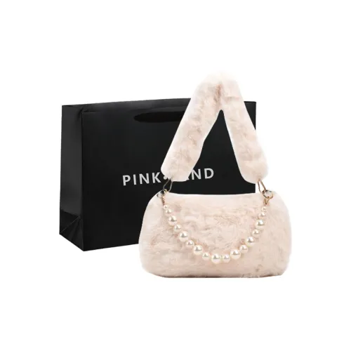PINK·LAND Плюшевая сумка сумка через плечо сумка обычная белый черный розовый хаки