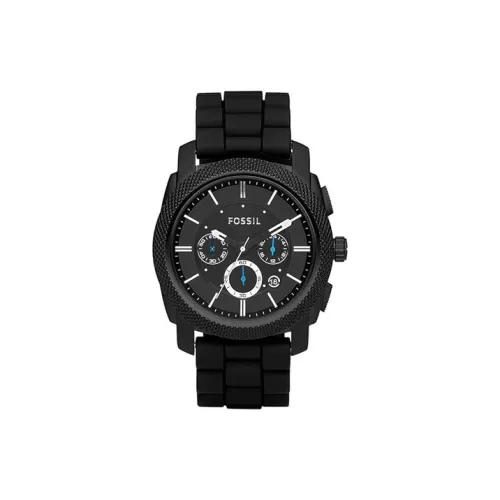 FOSSIL Machine Made Collection Кварцевые мужские часы механизм силиконовый ремешок 45 мм черный циферблат