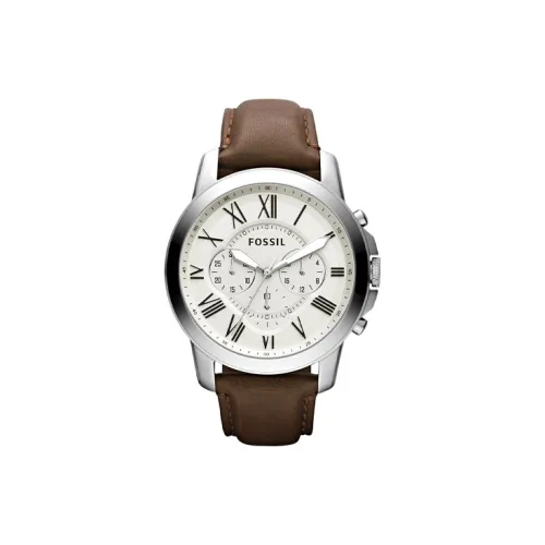 FOSSIL Наручные часы Кварцевый механизм 44 мм Белый циферблат Мужские часы