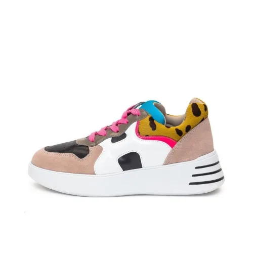 HOGAN Rebel Low Топ Спортивная повседневная обувь Женская Белый Коричневый