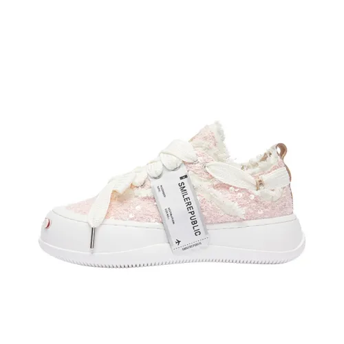 SMILEREPUBLIC Низкий топ кеды унисекс розовый