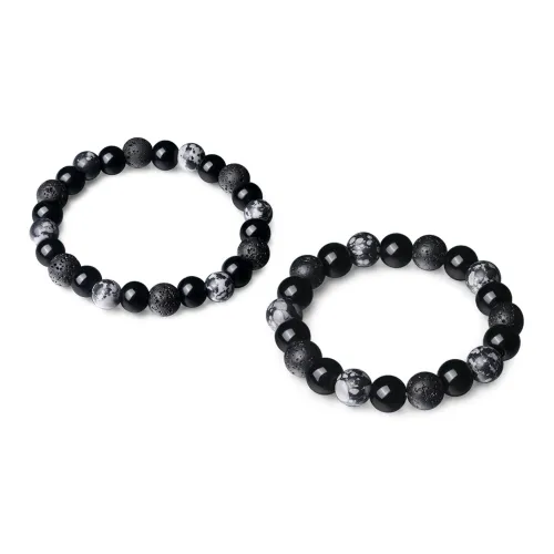 CIROCCO Вулканический камень Снежинка Обсидиан Браслеты Унисекс