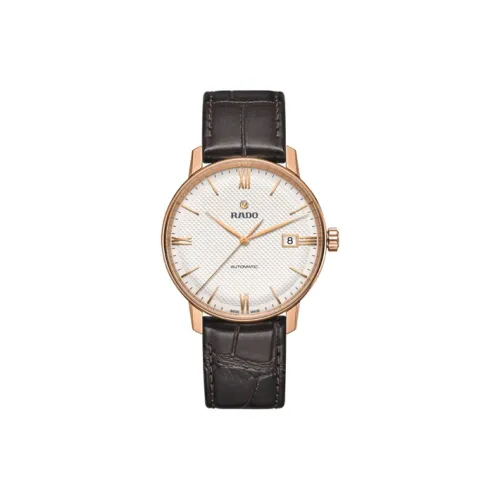 RADO Автоматический Механический Часы Мужские Crystal Sparkle Collection 37,7мм*10,2мм Белые