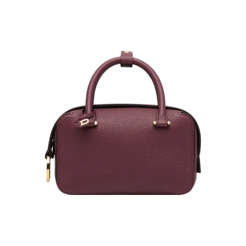 Delvau Cool Bo Мягкий с рельефом Телячья кожа Сумка через плечо Сумка Мини Женская Сандаловое дерево Цвет