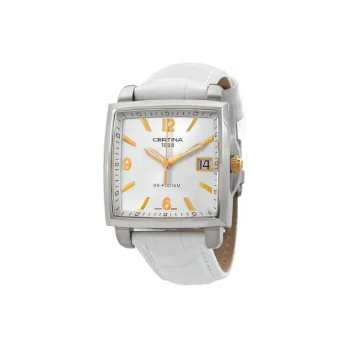 CERTINA Кварцевый механизм Женские часы 32 мм Белый