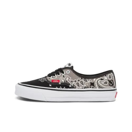 VANS Аутентичный Амортизация Износостойкие Низкие Кроссовки для Скейтбординга Унисекс Черные