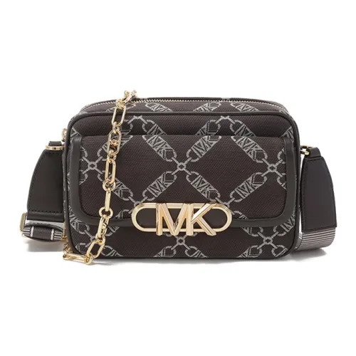 MICHAEL KORS Сумка через плечо из ткани женская шоколадного цвета