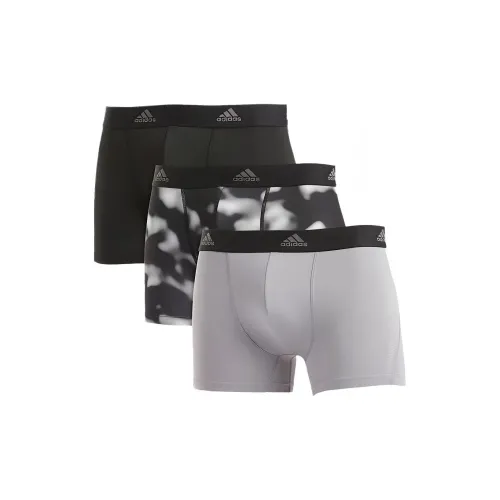Adidas 3 упаковки Черный + Камуфляж + Серебристый Белый Мужские боксер-шорты