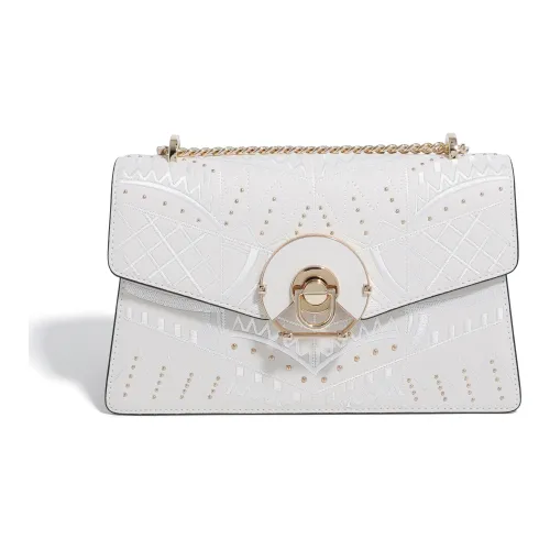 Forever Lucky Сумка через плечо из коровьей кожи сумка среднего размера белый фиолетовый черный