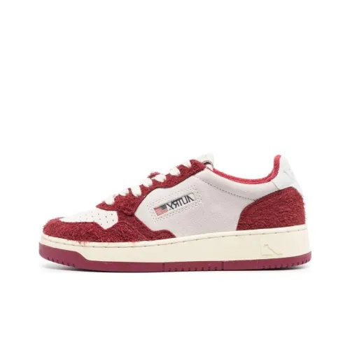 AUTRY Medalist Low Топ Скейтборд Кроссовки Женские Бежево-Красные