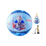 【Ультрамен Cerro Синий】 №4 Детский Баскетбол (Набор с насосом, 3 предмета)