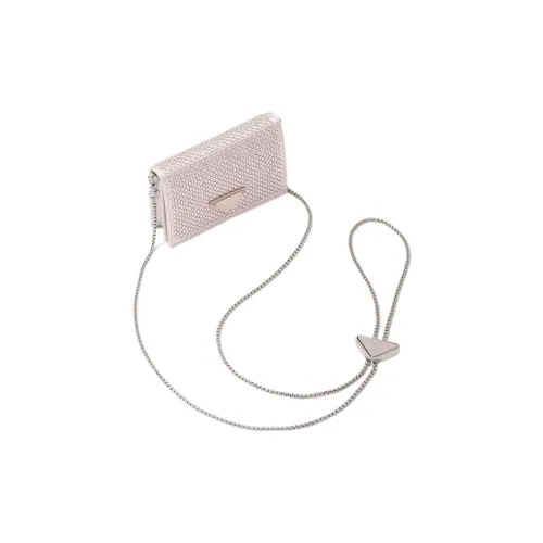 PRADA Кожа Держатель для карт Женский Розовый