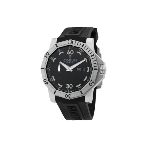 Corum Автоматический Механический Механизм Мужские Часы Часы 48 мм Черный Циферблат Титан Корпус Часов