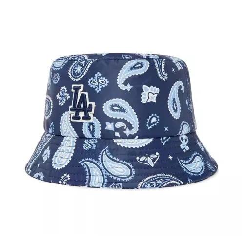 Шляпы ведра MLB Base Logo из полиэстера детские синий розовый