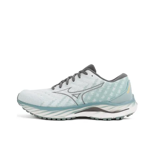 Кроссовки для бега Mizuno Wave Inspire 19, низкий топ, циановый цвет, мужской