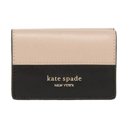 Kate Spade Spencer Кожа Кошелек Мини Женский Бежевый и Черный