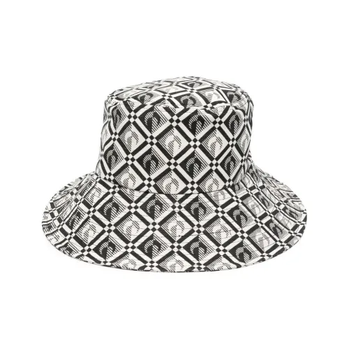 Marine Serre Шляпы ведра Мужской Черный Белый