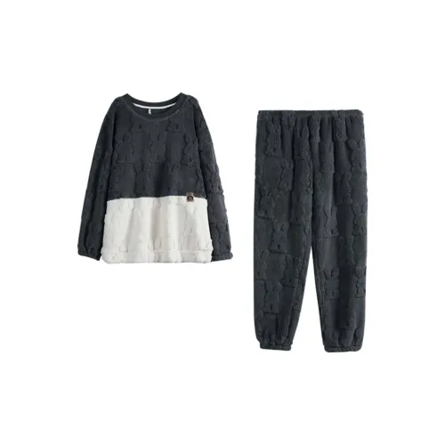 Dorame Dark Gray Men's Pajama Sets Dorame Темно-серый мужской пижамный комплект