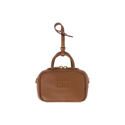 MIU MIU Кожа Сумка через плечо Экстра мини Женская Коньячный бренди