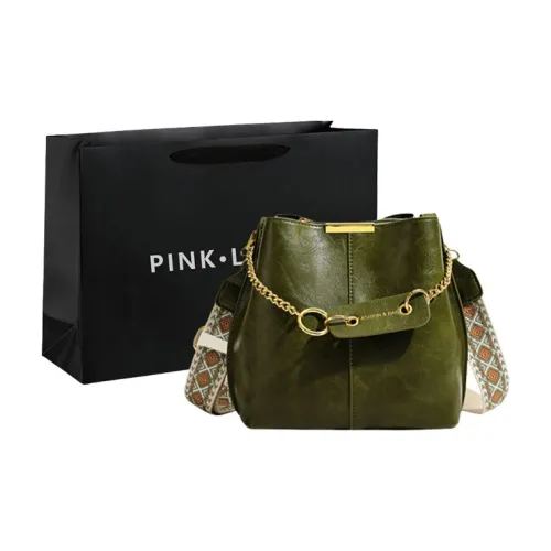 PINK·LAND ПУ (полиуретан) Сумка через плечо Женская Зеленый Черный Экрю Кофейный