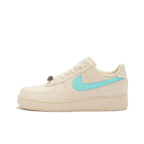 RTFKT x Nike Air Force 1 Human Slip Resistant Abrasion Resistant Low Top Скейтборд Кроссовки Unisex Белый Синий
