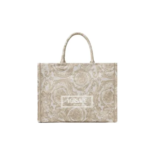 VERSACE Barocco Полиамид с Хлопком и Коровьей Кожей Тоут Сумка Сумка для покупок Сумка Обычная Женская