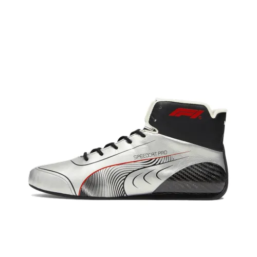 Formula 1 X PUMA Speedcat Collection Pro MID Тренировочные кроссовки Мужские Серебристо-черные