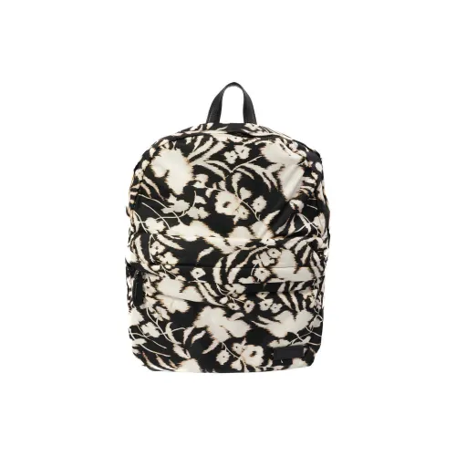 FERRAGAMO Nylon Backpack Standard Men's Black White