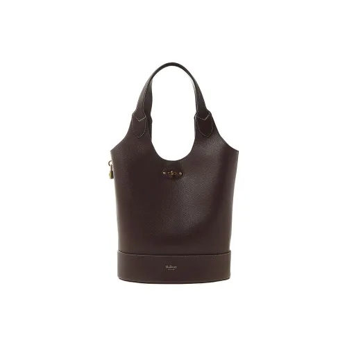 Mulberry Телячья кожа Ведрообразная сумка Тоут сумка Сумка для покупок Сумка через плечо Сумка обычная Женская Коричневая