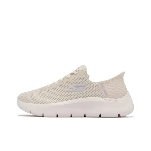 Skechers Go Walk Flex Повседневный Низкий Топ Бежевый Желтый Женский