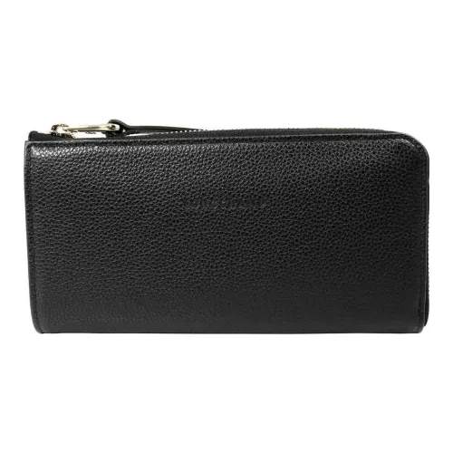 LONGCHAMP Le Foulonné Коровья кожа Кошелек Стандартный Женский Черный