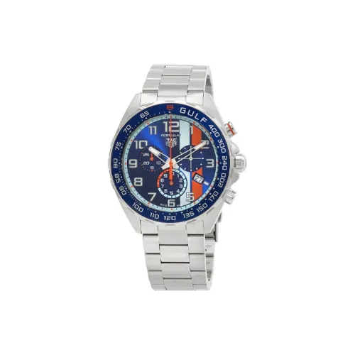 TAG HEUER Кварцевый механизм Мужские часы Циферблат 43 мм Синий корпус Нержавеющая сталь Ремешок